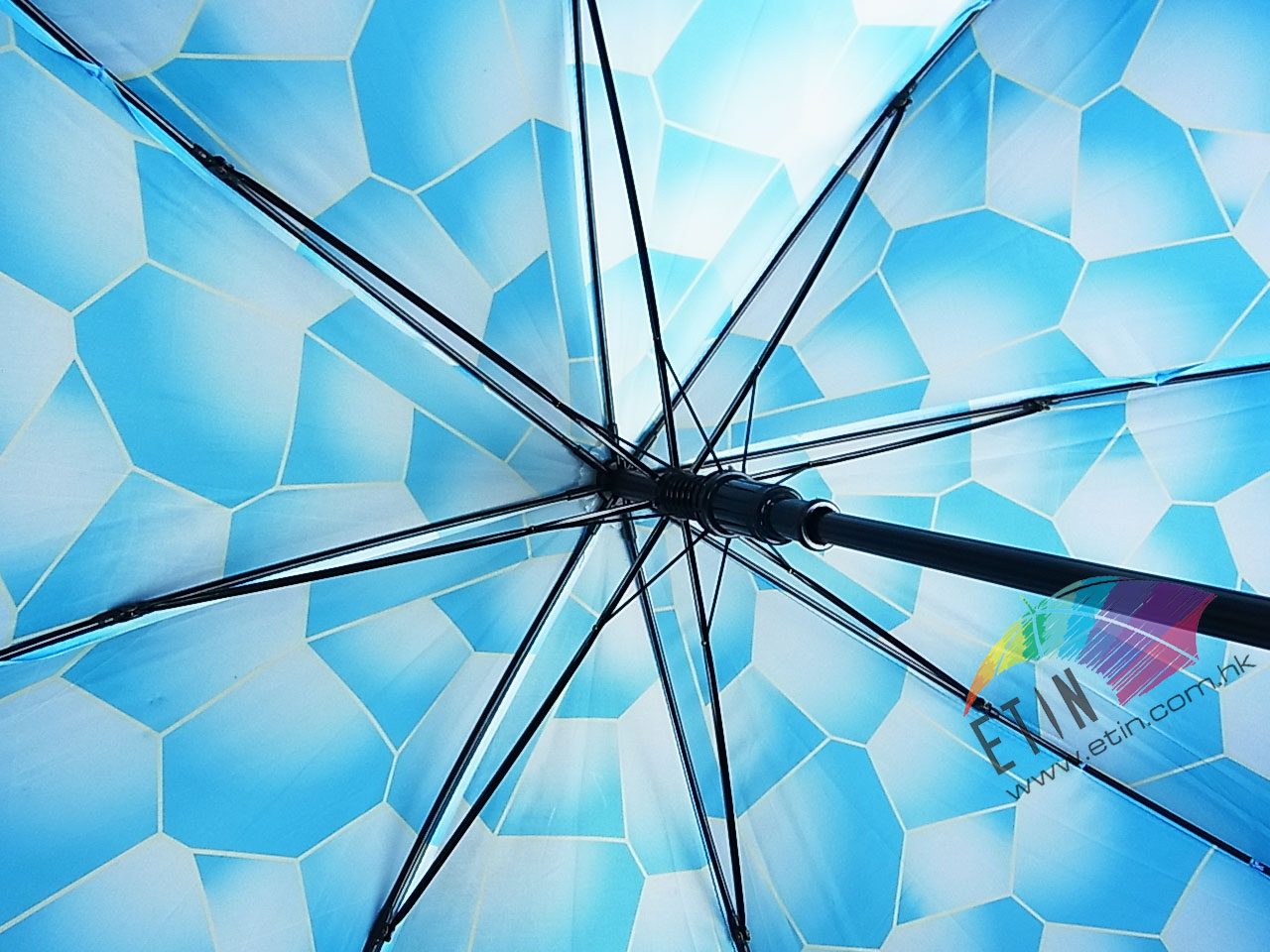 Etin Double layer with printing inner umbrella A028