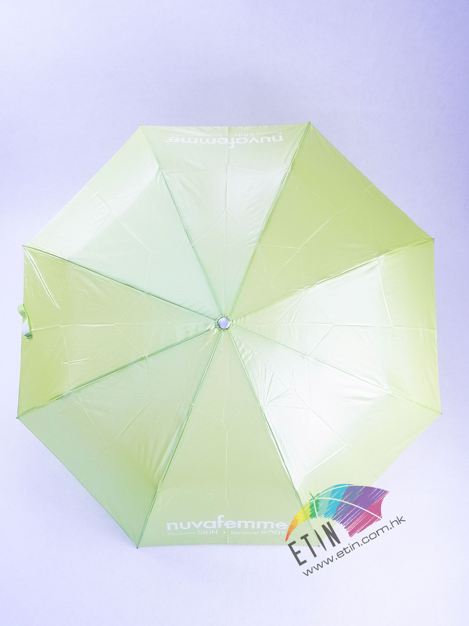 Etin folding umbrella with pearl shine canopy B017