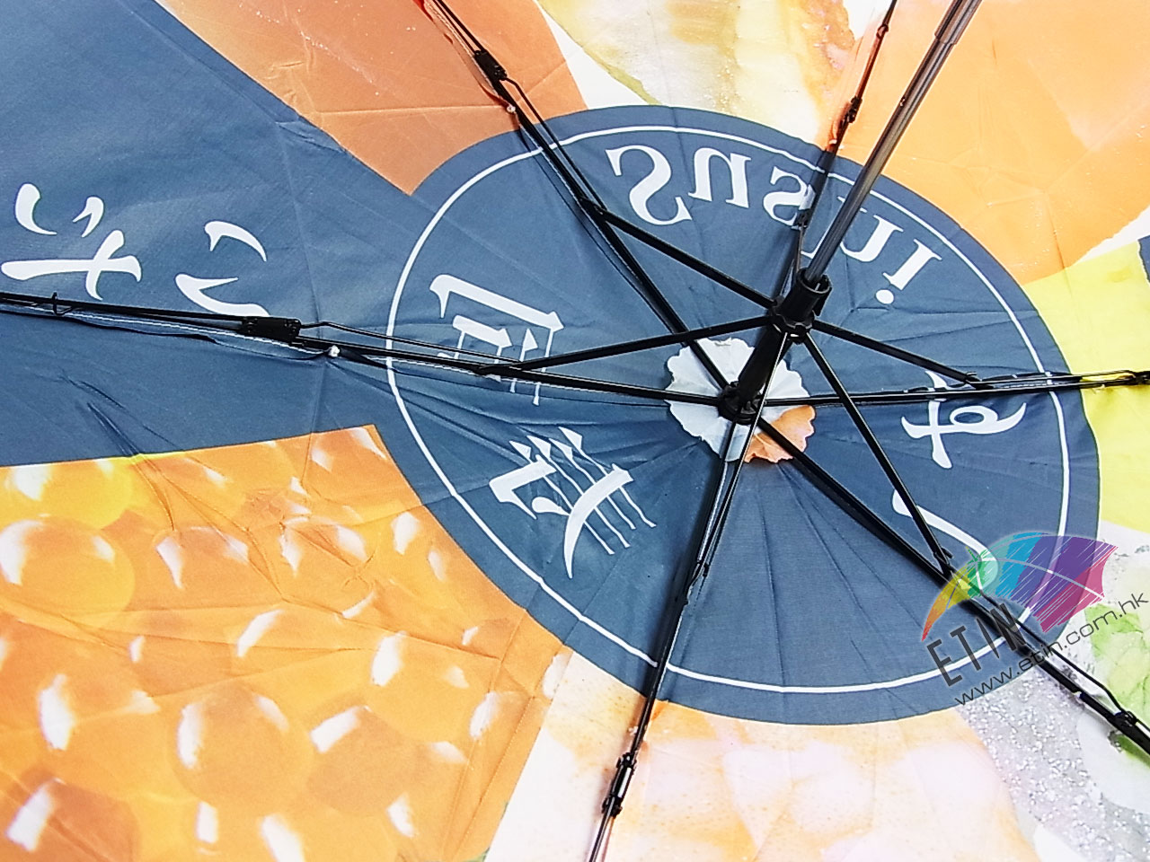 Etin Super slim folding umbrella with whole image printing B041